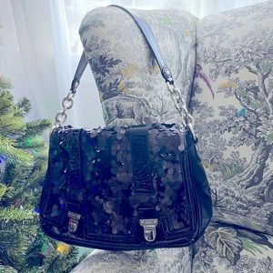Coach sequined shoulder bag